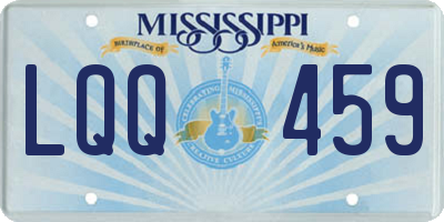 MS license plate LQQ459