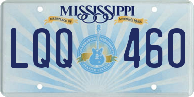 MS license plate LQQ460