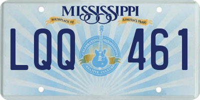 MS license plate LQQ461