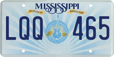 MS license plate LQQ465