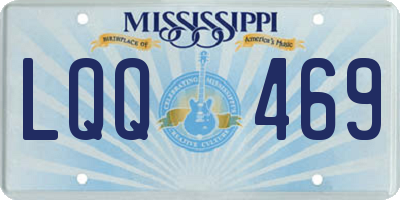 MS license plate LQQ469
