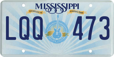 MS license plate LQQ473