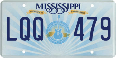 MS license plate LQQ479