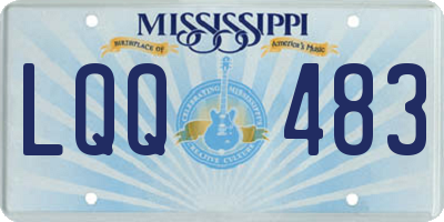 MS license plate LQQ483