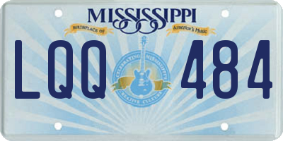 MS license plate LQQ484