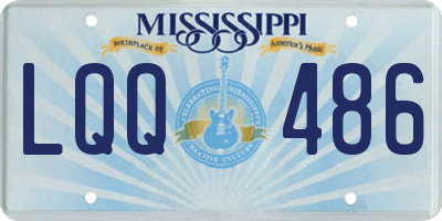 MS license plate LQQ486