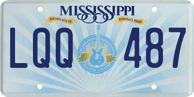 MS license plate LQQ487