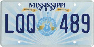 MS license plate LQQ489