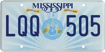 MS license plate LQQ505