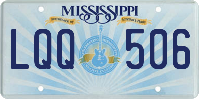 MS license plate LQQ506