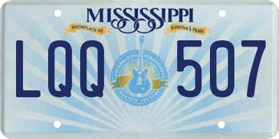 MS license plate LQQ507