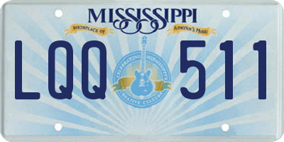 MS license plate LQQ511