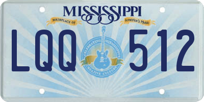 MS license plate LQQ512