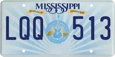 MS license plate LQQ513