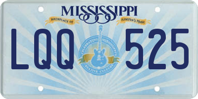 MS license plate LQQ525