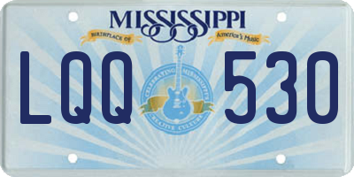 MS license plate LQQ530
