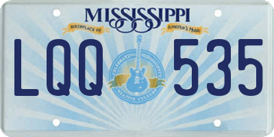 MS license plate LQQ535