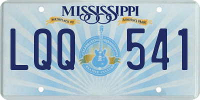 MS license plate LQQ541
