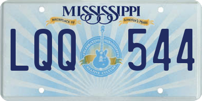 MS license plate LQQ544