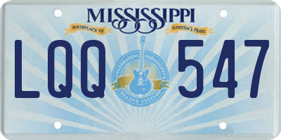 MS license plate LQQ547