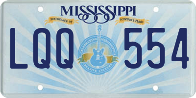 MS license plate LQQ554