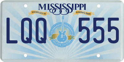 MS license plate LQQ555