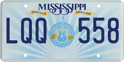 MS license plate LQQ558