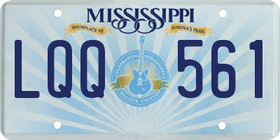 MS license plate LQQ561