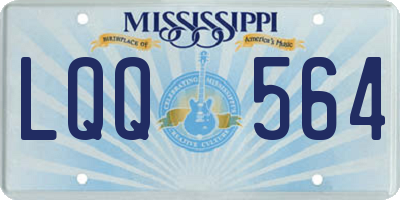MS license plate LQQ564