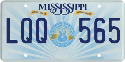 MS license plate LQQ565