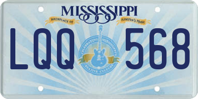 MS license plate LQQ568
