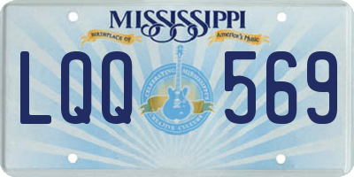 MS license plate LQQ569
