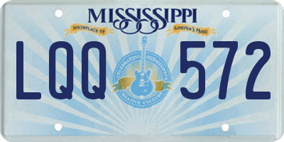 MS license plate LQQ572