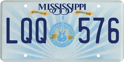 MS license plate LQQ576