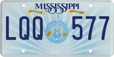 MS license plate LQQ577