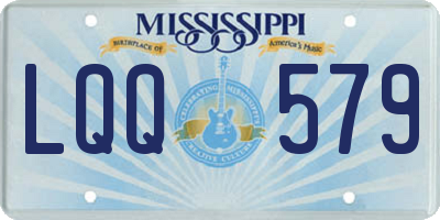 MS license plate LQQ579