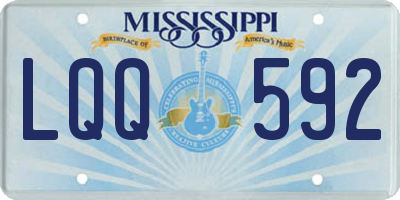MS license plate LQQ592
