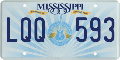 MS license plate LQQ593