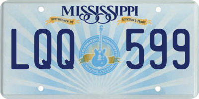 MS license plate LQQ599