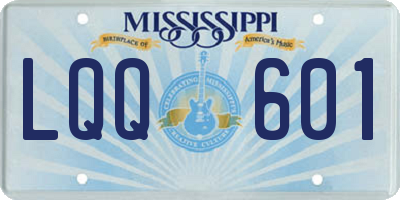 MS license plate LQQ601