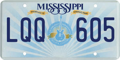 MS license plate LQQ605