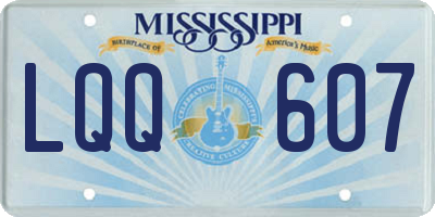 MS license plate LQQ607