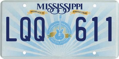 MS license plate LQQ611