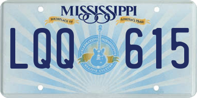 MS license plate LQQ615