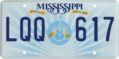 MS license plate LQQ617