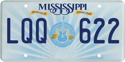 MS license plate LQQ622