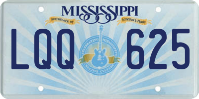 MS license plate LQQ625