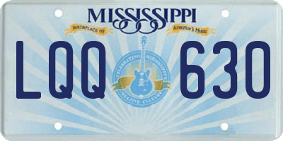 MS license plate LQQ630