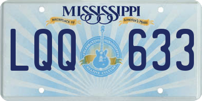 MS license plate LQQ633
