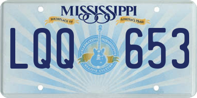MS license plate LQQ653